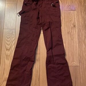 Burgundy Cargo Pants
